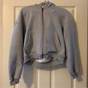 Ptula The Sherpa Lined Zip Up - Heathered Grey